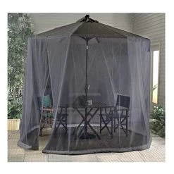 Outdoor 9' Umbrella Table Screen Patio Enclosure By Jobar 8 Outdoor 9' Umbrella Table Screen Patio Enclosure By Jobar -Outdoor Garden Living 003766 3