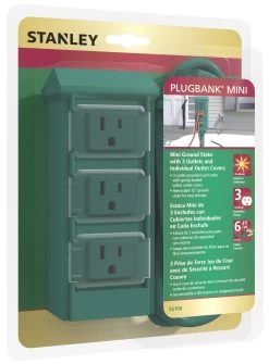 Stanley Mini 3-Outlet Plug Stake Power Center -Outdoor Garden Living 016421 bffc920a 7b9b 42c7 8b9e 8c1340ac8702
