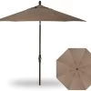 9' Collar Tilt Market Bronze Frame Ridge Canyon Canopy Umbrella -Outdoor Garden Living 017794