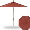 9' Collar Tilt Market Bronze Frame Ridge Sequoia Canopy Umbrella -Outdoor Garden Living 017824