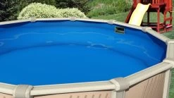 48"-52" Plain Blue Overlap Above Ground Pool Liner -Outdoor Garden Living 017848