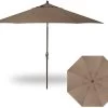 11' Auto Tilt Market Bronze Frame Ridge Canyon Canopy Umbrella 1 11' Auto Tilt Market Bronze Frame Ridge Canyon Canopy Umbrella -Outdoor Garden Living 018074