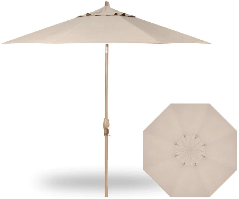 9' Auto Tilt Market Champagne Frame Champagne Linen Canopy Umbrella Thin Pole 3 9' Auto Tilt Market Champagne Frame Champagne Linen Canopy Umbrella Thin Pole