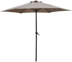 7.5' Market Bronze Frame Beige Canopy Umbrella