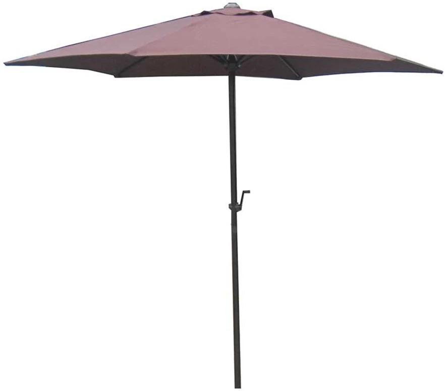 9' Market Bronze Frame Brown Canopy Umbrella 3 9' Market Bronze Frame Brown Canopy Umbrella