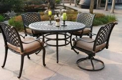 Stonegate Cast Aluminum Cushioned Patio Dining Sets -Outdoor Garden Living 031929 2 351fdd33 c2db 4269 807a 7dcc8e30ad2a