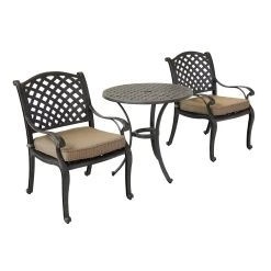 Stonegate Cast Aluminum Cushioned Patio Dining Sets -Outdoor Garden Living 031929 4