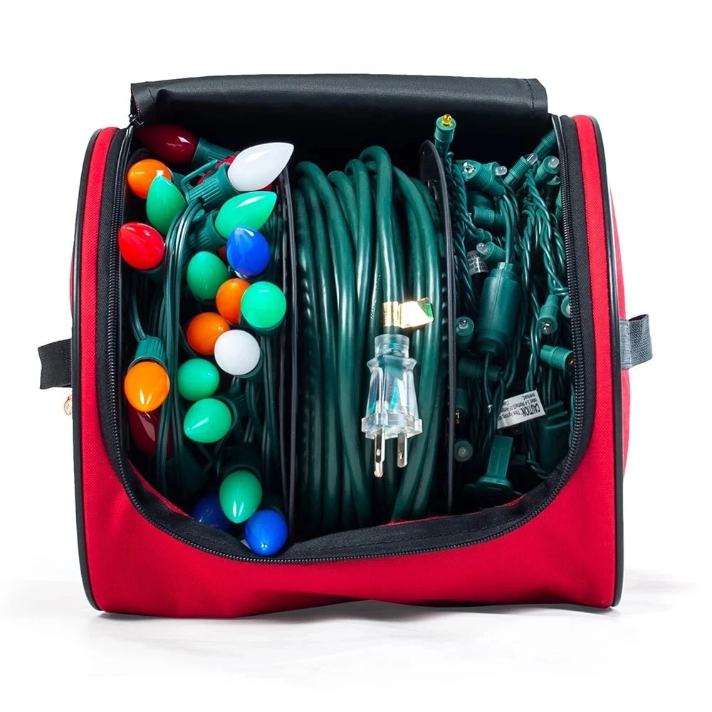 TreeKeeper Santa's Bags Install 'N Store Light Storage Bag With Reels 4 TreeKeeper Santa's Bags Install 'N Store Light Storage Bag With Reels - Image 2