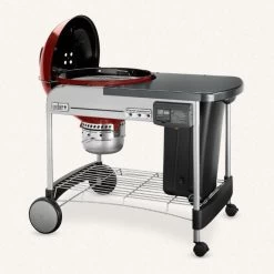 Weber Performer Deluxe 22" Crimson Charcoal Grill -Outdoor Garden Living 05c8e4777a374d99b1096fe655a86637