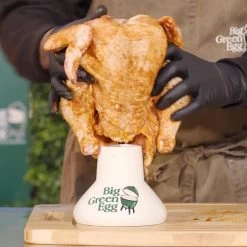 Big Green Egg Ceramic Vertical Chicken Roaster -Outdoor Garden Living 069335 3