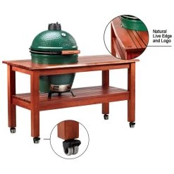Big Green Egg Mahogany EGG Tables -Outdoor Garden Living 074414 2