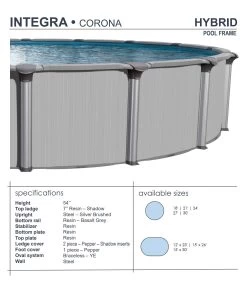 Vogue Integra 54" Above Ground Swimming Pool 11 Vogue Integra 54" Above Ground Swimming Pool -Outdoor Garden Living 087489 4