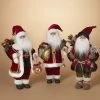 18" Polyester Standing Santas 2 18" Polyester Standing Santas -Outdoor Garden Living 088095