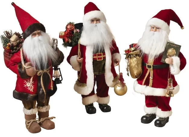18" Polyester Standing Santas 4 18" Polyester Standing Santas - Image 2