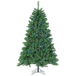 7' Pre-Lit Hudson Cash Pine Artificial Christmas Tree -Outdoor Garden Living 088584