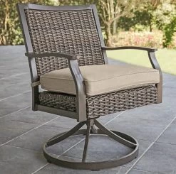 Thatcher Woven Padded Patio Dining Sets -Outdoor Garden Living 088876 2