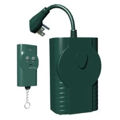 Stanley 2-Outlet Twin Outdoor Electrical Remote With Photocell Option -Outdoor Garden Living 089393