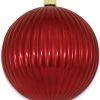 200MM Sonic Red Shatterproof Ripple Ball Ornament -Outdoor Garden Living 089879 2