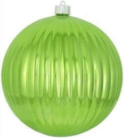 200MM Limeade Shatterproof Ripple Ball Ornament
