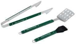 Big Green Egg 3-Piece Stainless Steel BBQ Tool Set With Wooden Handles