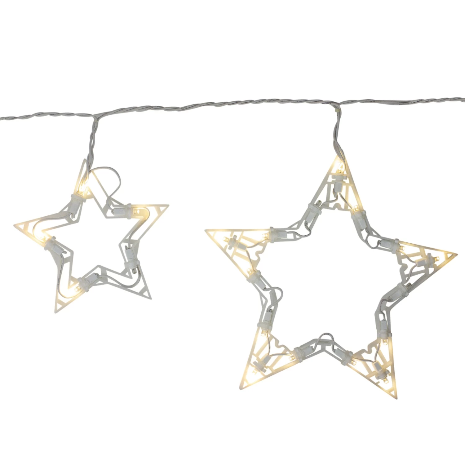 Set Of 100 LED Twinkle Star Icicle Garland 4 Set Of 100 LED Twinkle Star Icicle Garland - Image 2