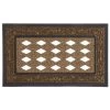Decorative Brown Scroll Sassafras Doormat Tray -Outdoor Garden Living 090277