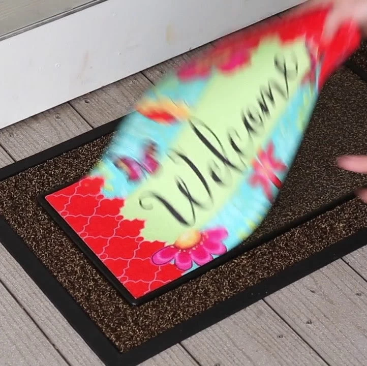 Decorative Brown Scroll Sassafras Doormat Tray 4 Decorative Brown Scroll Sassafras Doormat Tray - Image 2