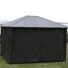 Chocolate Colored Curtains For Hard Top Gazebos -Outdoor Garden Living 092640