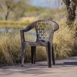 Resin Penza Stack Chairs -Outdoor Garden Living 094200