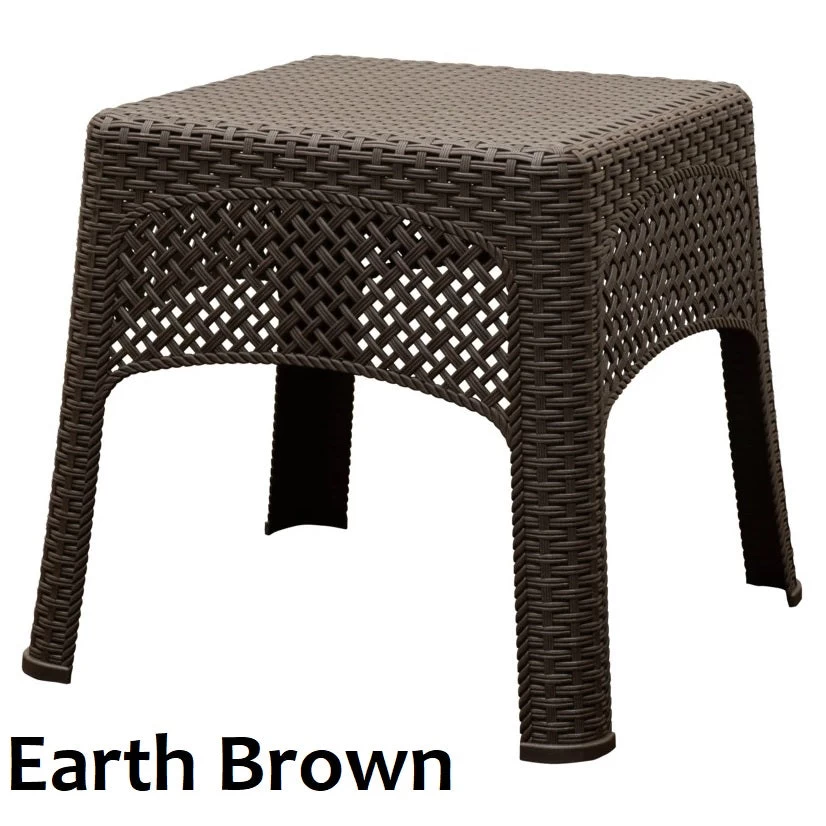Woven Patio Side Tables 4 Woven Patio Side Tables - Image 2