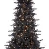 Black Tahoe Tinsel Pre-Lit Pine Trees With Stand