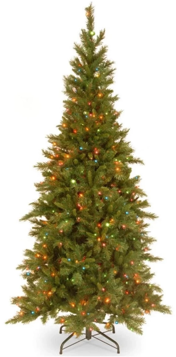7.5' Lakeland Fir Slim Instant Lite Pole Pre-Lit Multi-Colored Artificial Christmas Tree 3 7.5' Lakeland Fir Slim Instant Lite Pole Pre-Lit Multi-Colored Artificial Christmas Tree