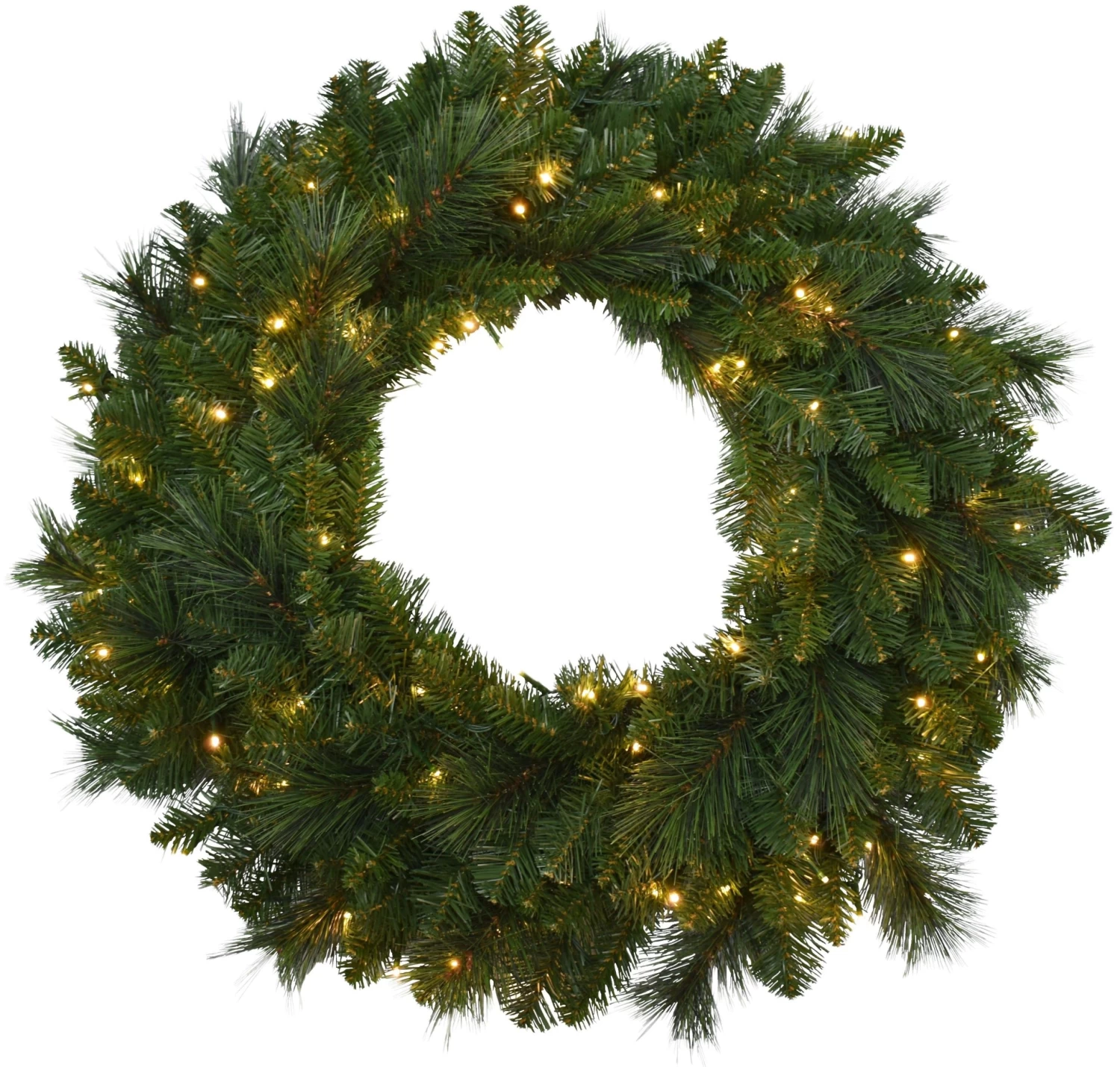 30" Mountain Spruce Wreath With 100 Starry Warm White LED Lights 3 30" Mountain Spruce Wreath With 100 Starry Warm White LED Lights