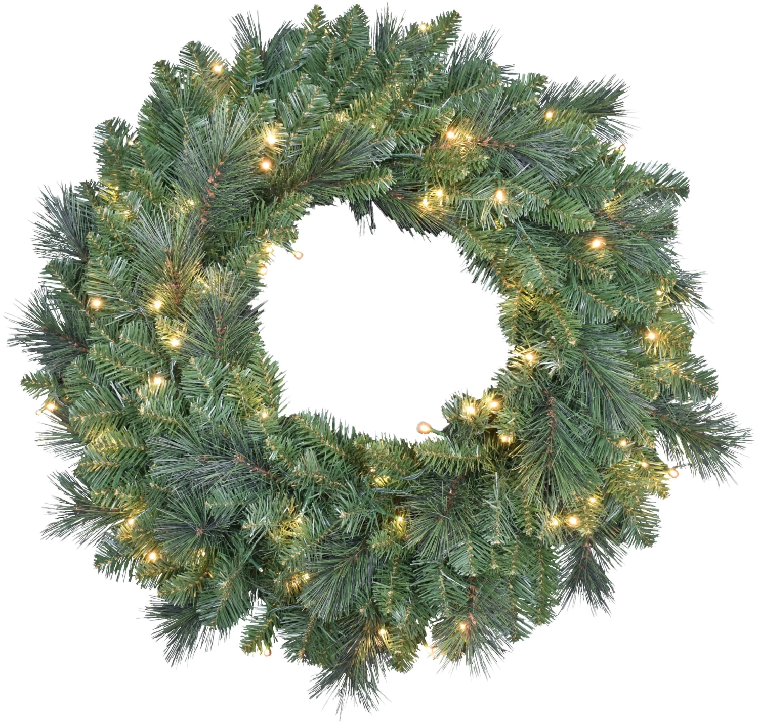 30" Mountain Spruce Wreath With 100 Starry Warm White LED Lights 4 30" Mountain Spruce Wreath With 100 Starry Warm White LED Lights - Image 2