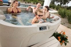 Curved Sand Roto Molded Spa Steps For Freeflow Cascina Hot Tub -Outdoor Garden Living 095127 3