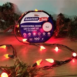 Set Of 100 Professional Grade Twice Bright C6 LED Lights -Outdoor Garden Living 095558