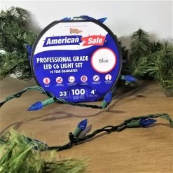 Set Of 100 Professional Grade Twice Bright C6 LED Lights -Outdoor Garden Living 095560