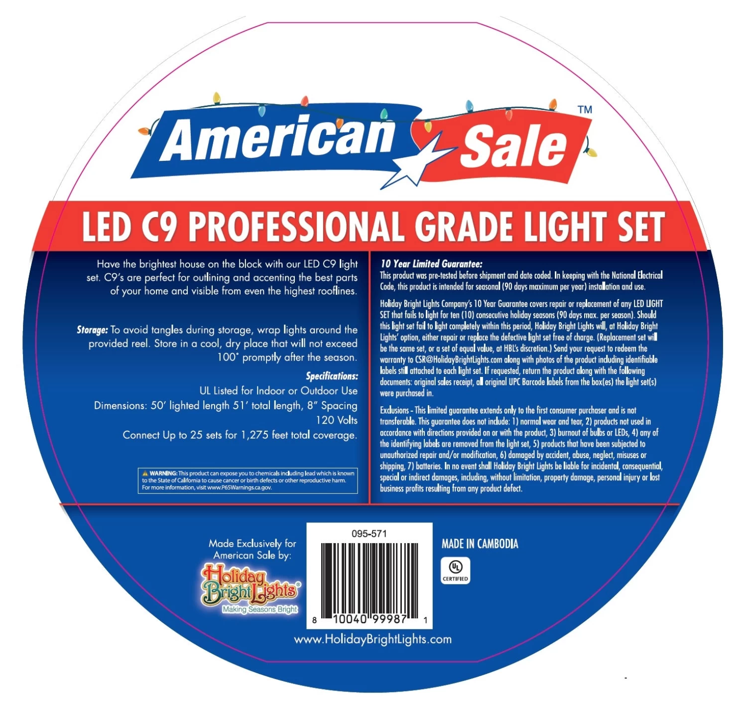 Set Of 75 Professional Grade LED C9 Lights 9 Set Of 75 Professional Grade LED C9 Lights - Image 7