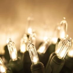 Set Of 50 Battery-Operated T5 Extended Life Lights -Outdoor Garden Living 095598 2