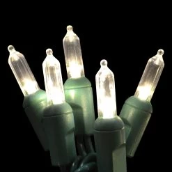 Set Of 50 Battery-Operated T5 Extended Life Lights -Outdoor Garden Living 095598