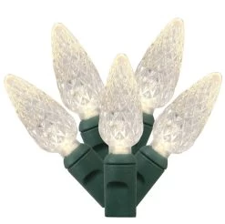 Set Of 50 Battery-Operated Extended Life C6 Lights -Outdoor Garden Living 095601 2