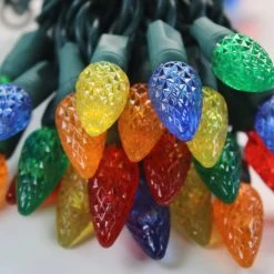 Set Of 50 Battery-Operated Extended Life C6 Lights -Outdoor Garden Living 095602 2