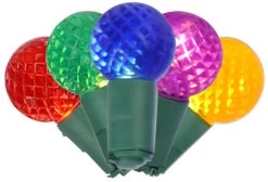 Set Of 50 Battery-Operated Extended Life Globe Lights 8 Set Of 50 Battery-Operated Extended Life Globe Lights -Outdoor Garden Living 095603