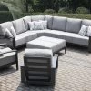 Saddlebrook Cushioned Patio Sectional Deep Seating Sets -Outdoor Garden Living 096008