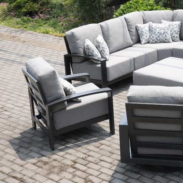 Saddlebrook Cushioned Patio Sectional Deep Seating Sets 5 Saddlebrook Cushioned Patio Sectional Deep Seating Sets - Image 3