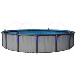 Carvin® Gold Series White Wood 52" Above Ground Swimming Pool -Outdoor Garden Living 096753 4