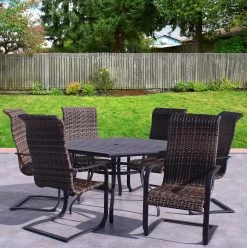 Dublin Woven Sling Spring Patio Dining Sets -Outdoor Garden Living 096995