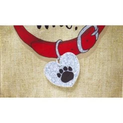 'Who Rescued Who?' Burlap Boutique™ Garden Flag -Outdoor Garden Living 097651 2