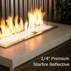 1/4" Starfire Reflective Fire Pit / Fireplace Fire Glass -Outdoor Garden Living 101950 7