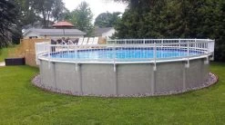 24" Resin Above Ground Pool Fence Base Kits 16 24" Resin Above Ground Pool Fence Base Kits -Outdoor Garden Living 106849